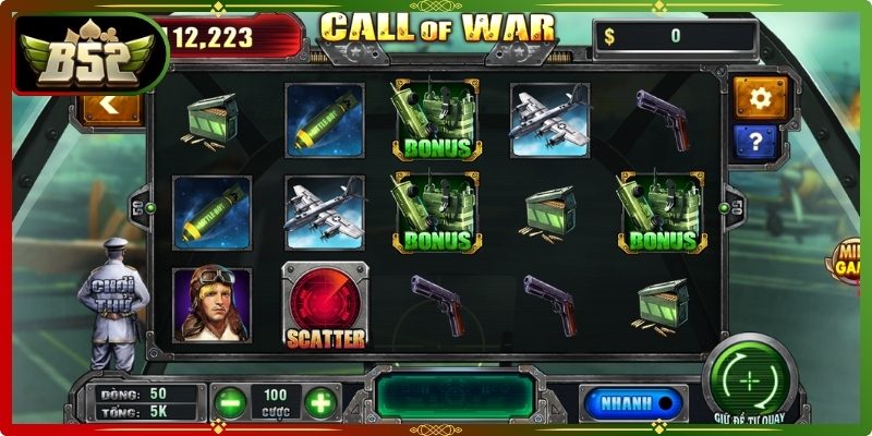 Call Of War B52 – Slot Chiến Tranh Jackpot Cực Lớn 3 Tổng hợp tính năng nổi bật trong dòng game kịch tính