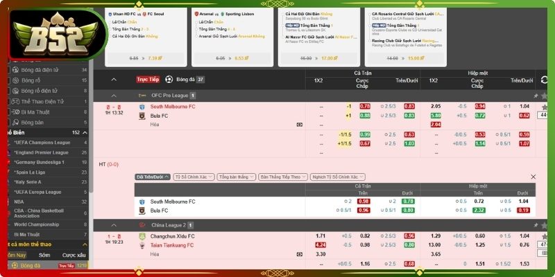 Pragmatic Play B52 - Sảnh Cược Thể Thao Chuyên Nghiệp 2 Tỷ lệ Odds cạnh tranh